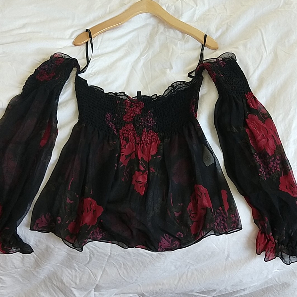 Silk off the shoulder top